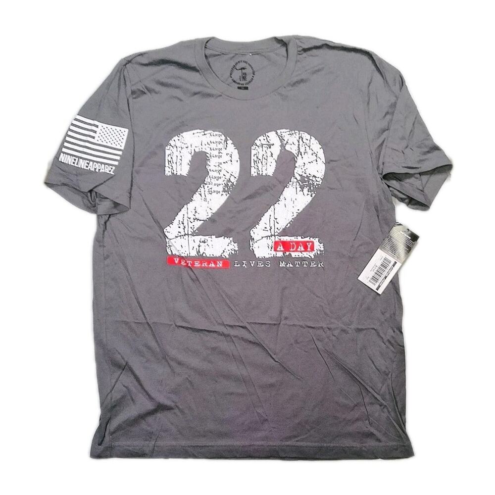 New Nine Line Apparel 22 A Day Short Sleeve T-Shirt Men's Size Xl Fast Shipping